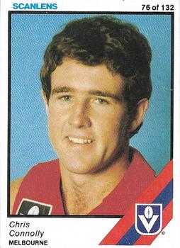 1984 Scanlens VFL #76 Chris Connolly Front